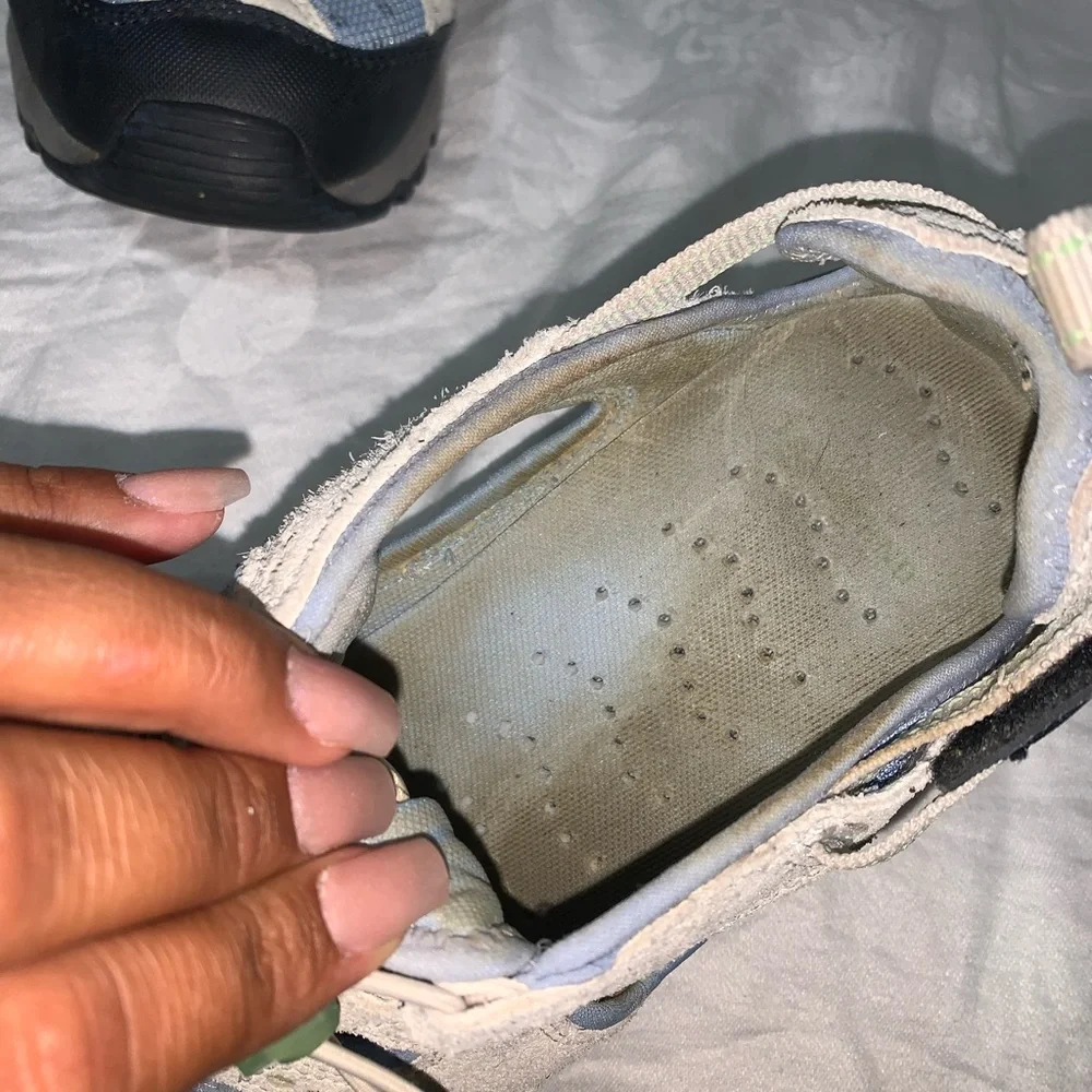 Lands' End Athletic Shoes - White, Blue, Black size 8